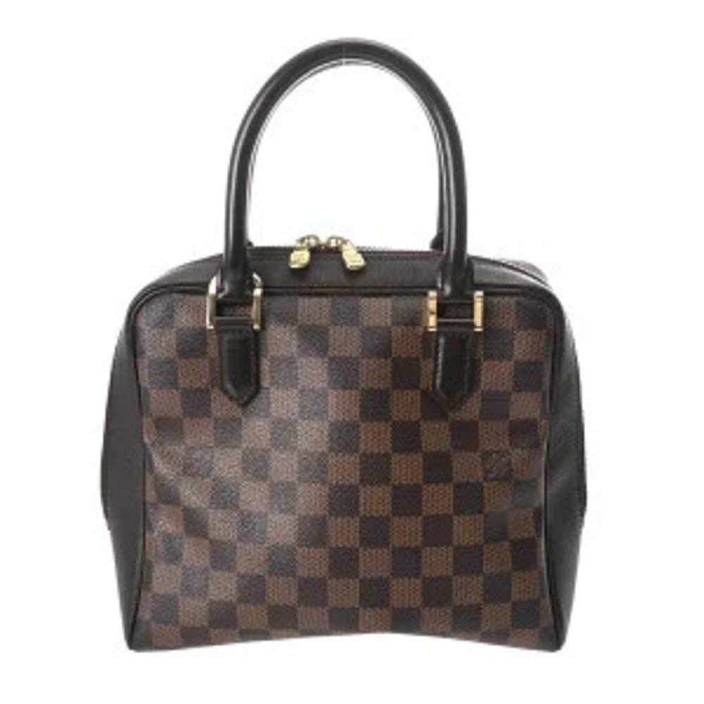 Louis Vuitton Damier Brera Canvas Top Handle Bag Brown